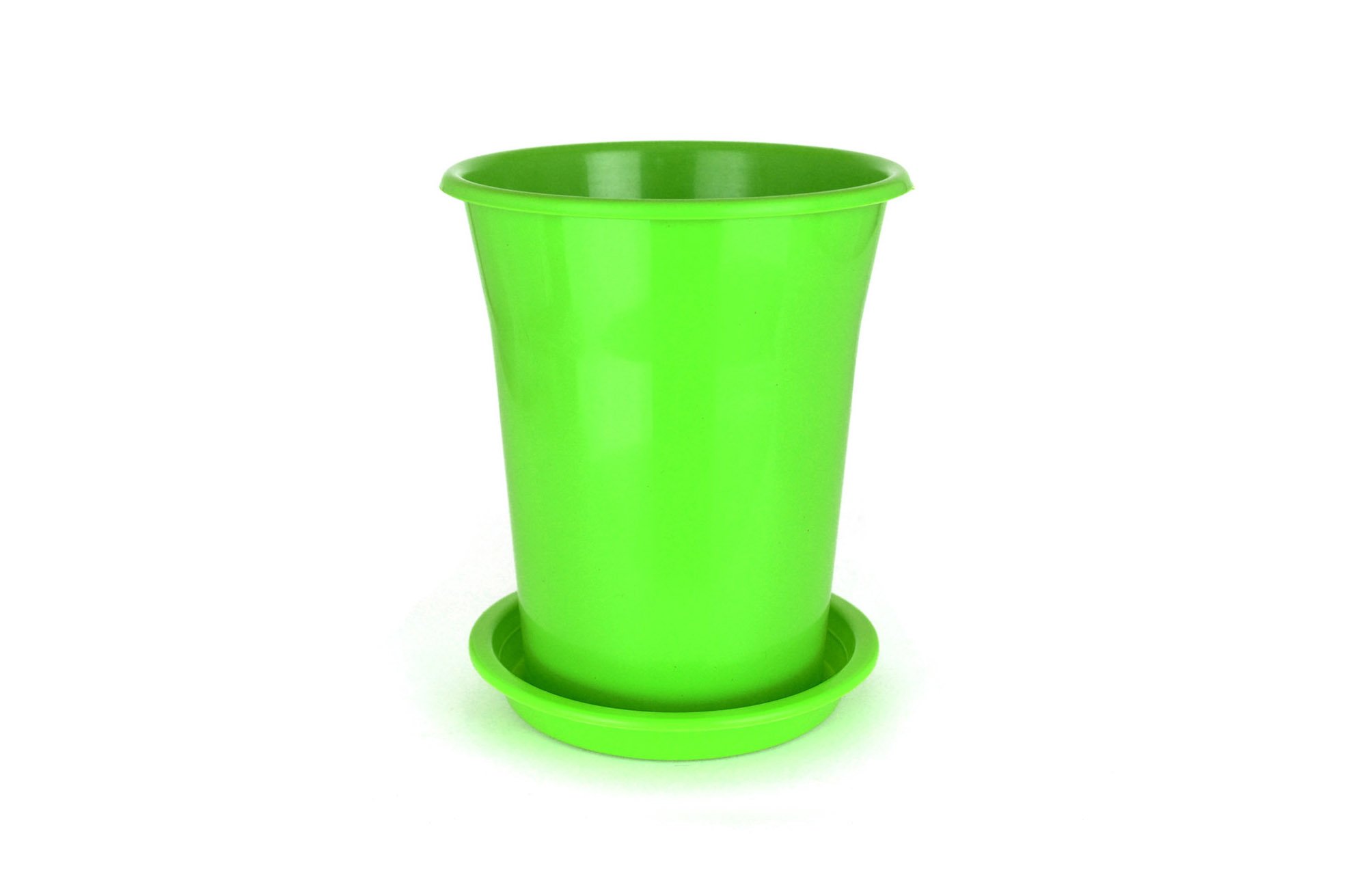 Горщик для квітів пластиковий “Тюльпан” 0,4л (малий низький) бузковий