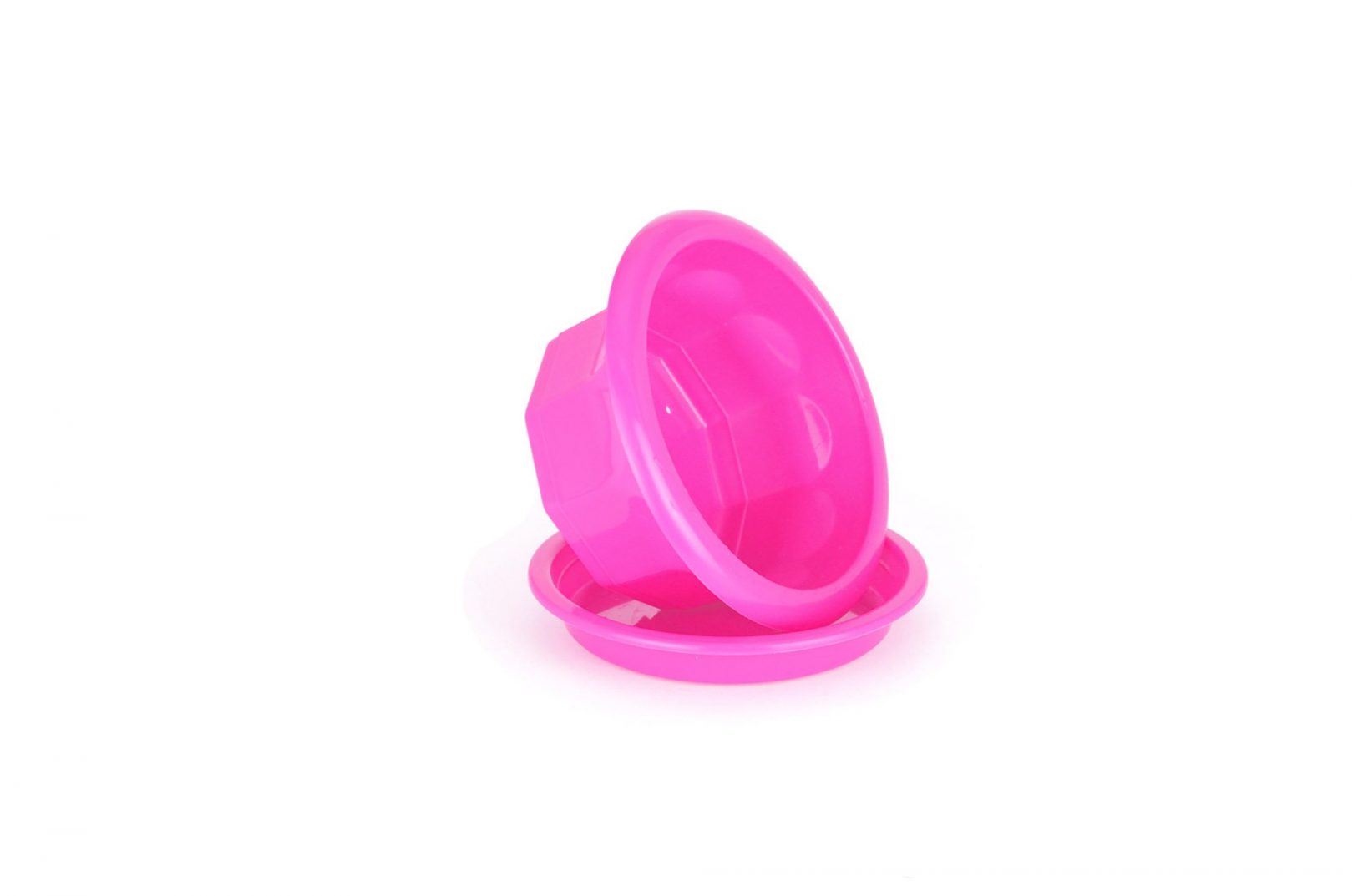 Горшок для цветов пластиковый “Тюльпан” 0,5л (для фиалки) малиновый